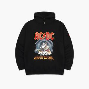 디아도라후드티 KQJ D3321RHD31BLK AC/DC 스냅 후디 BLACK