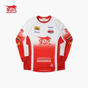 디아도라져지 KQJ D3321LRLA6RDS 아카이브 볼드 레이싱 저지탑 RED