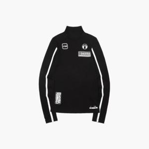 디아도라긴팔티 KQJ D3322LRL06BLK 피트크루 하이넥 롱슬리브 우먼 BLACK