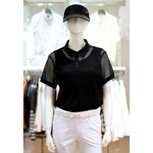 [엘르골프] 엘르골프 S/S 여성 메쉬소재 반팔 티셔츠 6J-45214-1