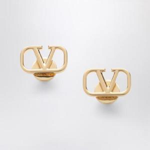 VALENTINO GARAVANI VLogo Signature earrings in gold-tone metal 7W2J0G76MET/R_VALE-CS4