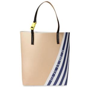 Marni 로고 프린트 스트라이프 토트백 SHMQ0037A9P8180 ZO860 TP934424326