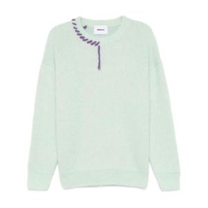 25 SS 본사이 장식 스티치 스웨터 FW24KN002GRN TP432100590