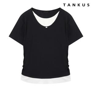[탱커스]골지 레이어드 티셔츠 (TX2TS025L0)