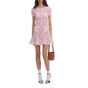 셀프 포트레이트 원피스 PF25047SAP PINK