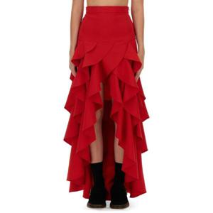 MOSCHINO 러플 크레이프 스커트 01045424_0115