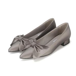 [바바라]바바라 소가죽 빅리본 여성키튼힐 2cm_BBG506