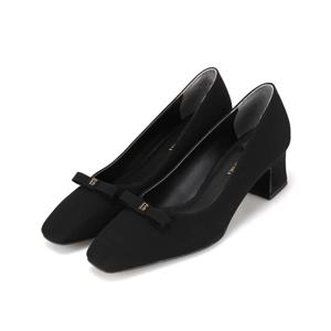 [바바라]바바라 B골드 리본 장식 여성펌프스 5cm_BBI209BK