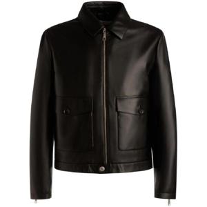 25 SS 발리 카고 포켓 가죽 보머 재킷 MLE02NPE001 TP438782457