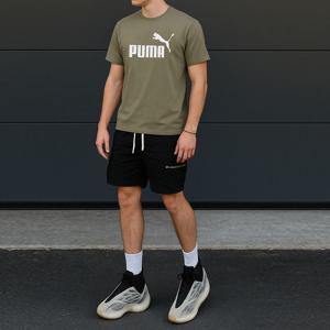 [푸마 주니어]푸마 PUMA 에센셜 NO.1 로고 반팔티 카키 682533-83