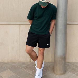 [푸마 주니어]푸마 PUMA 팀골 팀백 드라이셀 흡습건속 기능성 러닝 트레이닝 반바지 팬츠 블랙 705752-03