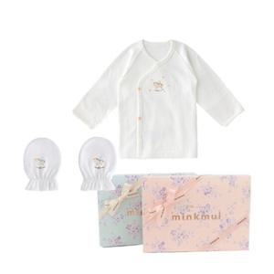 [밍크뮤]SC선물포장(아이보리)퓨어코니 모달배내저고리+손싸개(A5A7000003)2025FW 출산선물 A
