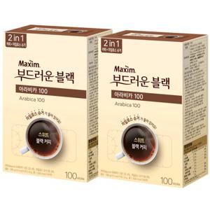 동서 맥심 부드러운 블랙 아라비카 100T x 2개+사은품랜덤(ID당1