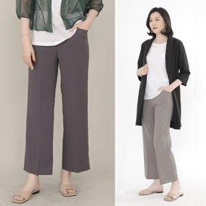 애비뉴투지 엄마옷 마담 정장 인견 라이크 여름 통바지 P07121