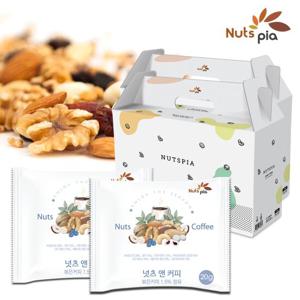 [넛츠피아] 하루견과 넛츠앤커피 50봉 X 2 선물세트 [100봉]