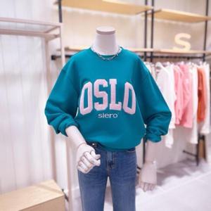 시에로 SK8TSF422 OSLO 로고 맨투맨 티셔츠