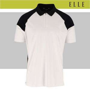 [엘르골프]지퍼포인트 남성 폴로 티셔츠 6J35257