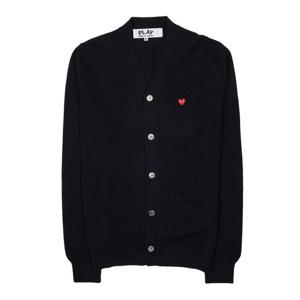 [꼼데가르송] 남성 스몰하트 패치 가디건 P1N080 BLACK