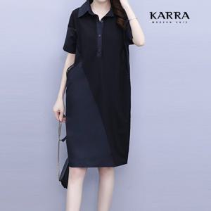 KARRA 캐주얼카라넥레이스원피스_A4M0068