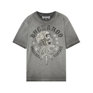 [버커루] 남성) 30수 SKULL 스퀘어 R넥 티셔츠 (B242TS392P)