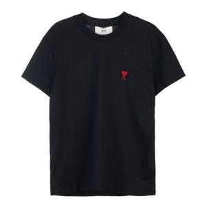 25SS 아미 스몰하트 로고 반팔티 클래식 티셔츠 블랙 BFUTS035-724-001