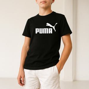 [푸마 키즈]푸마 PUMA 에센셜 로고 K 아동 주니어 반팔티 블랙 5