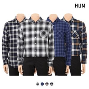 [HUM][HUM]남) 코튼 플란넬 체크 셔츠(H173H221A)