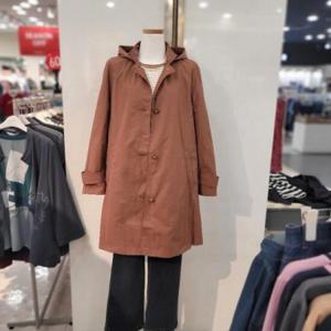 크로커다일레이디 H 후드 탈부착이 가능한 트렌치 CLCFCT103