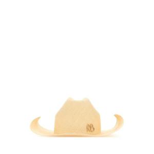 루슬란 바진스키 여성 옐로우 밀짚모자 CWB036STRSRB NATURALSTRAW