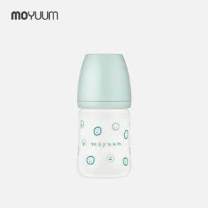 [모윰] 실리콘코팅 노꼭지 유리젖병 150ml - 해피모어 에디션
