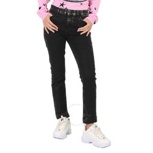 여성용 블랙 사브리나 1 크롭 스키니 진, 허리 사이즈 27inch 1J10AB-Y5PW Z99