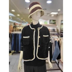 라티움(레포크) 세이브존03 라티움(레포크) 배색 니트털 자켓가디건 AGE23-41CD05-99AG
