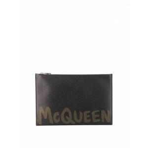 [ALEXANDER MCQUEEN] 남성 클러치 레더 위드 mcqueen 그래피티 로고 5604721AAQ51088 블랙 /8
