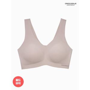 [크로커다일 이너웨어]라이크라 몰드부착 런닝형 감탄브라 모카