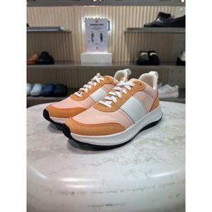 [FITFLOP][F-MODE] FFSO5E050P1 25S S 레더 패브릭 피치 크레이 핑크 믹스 여성 플랫폼 스니커즈