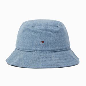 타미힐피거 키즈 T42F0AHT120BT1 스몰 플래그 데님 버킷햇