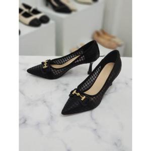 한슈 세이브존09 망사 여성펌프스 슬링백샌들 7cm HS355400zd