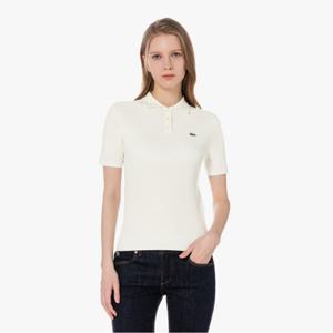 라코스테 공식 여성 케이블 반팔 폴로 스웨터 PF597E-55G 70V