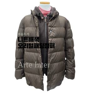 [아르테]니트배색오리털패딩점퍼 DQDCDM130