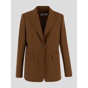 막스마라 자켓 2511041021600 004 Leather Brown