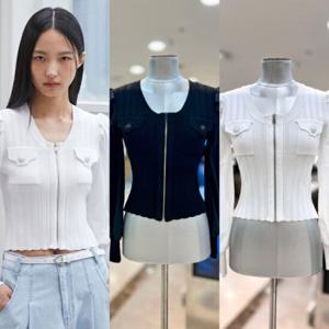[에고이스트]자수 포인트 볼륨 크롭 가디건 EQ2KG362HJ