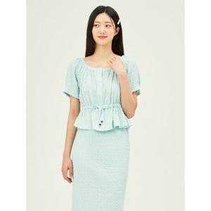 [제이제이 지고트]볼륨 텍스쳐 페플럼 블라우스 GP6A0BLR41