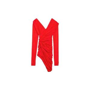 발렌시아가 드레이프 나일론 미니 원피스 1872934