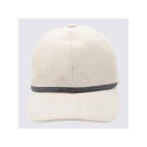BRUNELLO CUCINELLI 모닐리 장식 린넨 볼 캡 1973122