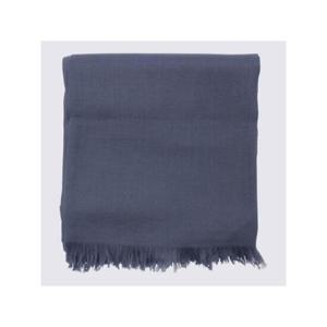 BRUNELLO CUCINELLI 네이비 캐시미어 실크 머플러 1973084