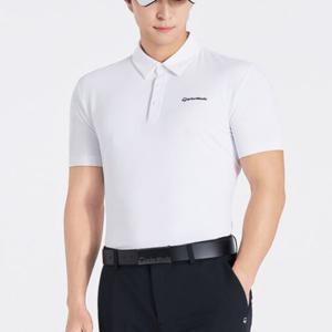 [테일러메이드] 25SS 남성 소매 빅로고 카라 반팔 티셔츠 TMTYO2741-100