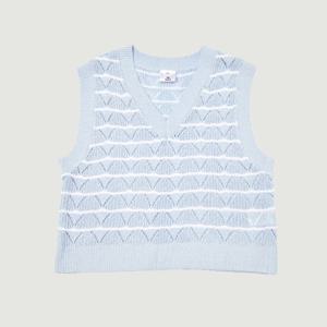[행텐]여아 크롭니트 조끼 (14470-140-406)