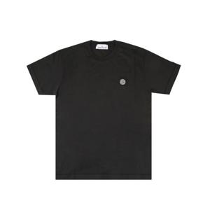 25SS 스톤아일랜드 S152100039 S0013 V0029 로고 패치 슬림핏 티셔츠 블랙