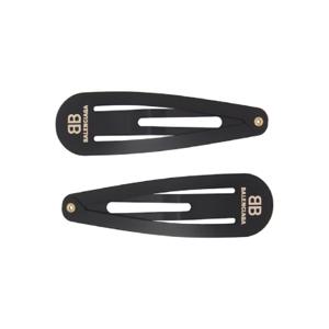 25 SS 발렌시아가 여성 블랙 XXL 홀리 헤어핀 세트 251342F018001