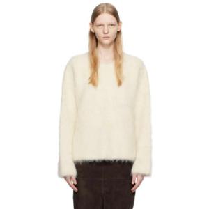 토템 티셔츠 SSENSE 익스클루시브 오프 화이트 스웨터 232771F096004